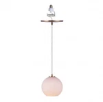 Worth Home Milk Glass Globe Pendant Light + Recessed Conversion Kit. Fixed Price $60.00.