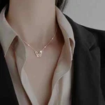Mini Hollow Out Butterfly Pendant Thin Chain Necklace Elegant Jewelry. Fixed Price $13.98.