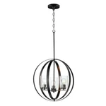 Maxim Lighting Sentinel 3-LIGHT Pendant, Black/clear 25254CLBK. Fixed Price $295.80.