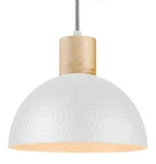 Elyona 12" Hammered Pendant Light, Metal Dome Hanging Lamp Modern Solid Wood. Fixed Price $99.99.