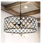 Jonathan 23"GLAM Contemporary Crystal/metal Led Pendant Oil-rubbed Bronze. Fixed Price $41.71.