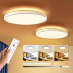 Blnan Dimmable Led Flush Mount Ceiling Light Fixture With Remote Control, 12I.... Fixed Price $80.94.