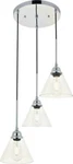 Elegant Lighting LD4017D18C Histoire Chrome 3 18" Wide Multi Pendant. Fixed Price $69.93.