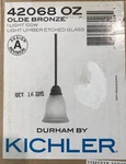 Kichler Lighting Durham 1 Mini Pendant Olde Bronze 42068OZ. Fixed Price $49.95.