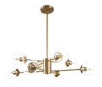 Lighting Modern Sputnik Chandelier 8-LIGHT Clear Glass Globe Ceiling Pendant. Fixed Price $98.99.