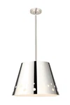 Katie 1-LIGHT Chandelier In Polished Nickel. Fixed Price $288.00.