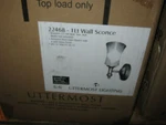New Wall Sconce 1 Lighting Fixture By Uttermost #22468. Fixed Price $79.00.