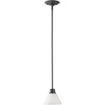 Nuvo Lighting 60/3172 Empire Mini Pendant Mahogany Bronze And Frosted. Fixed Price $63.99.