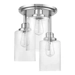 Globe Electric 61418 Steel Annecy 3-LIGHT 13"W Flush Mount Ceiling Fixture. Fixed Price $81.52.
