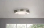 Home Decorators Calloway 15 In. Brushed Nickel Selectable Led Flush Mount Light. Fixed Price $44.00.