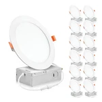 Parmida (12 Pack) 6 Inch Ultra-thin Led Recessed Ceiling Light With Junction Box. Fixed Price $93.39.