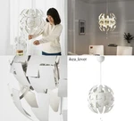 Ikea Ps 2014 By David Wahl Pendant Lamp, White/white COLOR,14", 103.832.44 - New. Fixed Price $72.00.