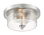 Nuvo Lighting 60/7190 Bransel 2 13"W Flush Mount Drum - Nickel. Fixed Price $147.99.