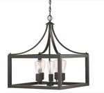Home Decorators Collection-boswell Quarter 5-LIGHT Distressed Black Pendant. Fixed Price $112.09.