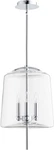 Cyan Design Lustrous Three Light Chandeliers & Pendants, Chrome. Fixed Price $752.00.