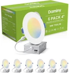 Daminy 6 Pack 4 Inch Led Recessed Lighting With Junction BOX,5CCT,ULTRA-THIN. Fixed Price $73.99.