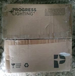 Progress Lighting P3816 Melon Glass Series 11-3/8" Single-light Bronze. Fixed Price $32.00.