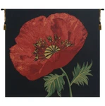 Poppy Red Belgian Tapestry Wall Art Hanging For Home Decor (new) 31X33 Inch. Fixed Price $270.63.