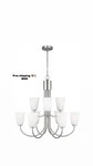 Miles Nine Light Chandelier Brushed Nickel Shades Transitional Dimmable GLC1169B. Fixed Price $299.99.