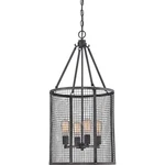 New Quoizel Wilder Light Chandelier Fixture - Mottled Black WLR5204MB. Fixed Price $139.95.