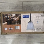 Progress Lighting Forged Bronze 1-LIGHT Mini-pendant Etched Glass. Fixed Price $19.00.