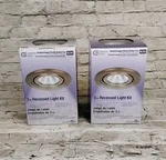 12 Lot Commercial K28 3 Recessed Lighting Kit Brushed Copper Gimbal Trim. Fixed Price $220.00.