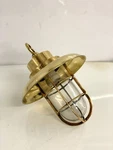 Authentic Brass Ship Pendant Light Nautical Hanging Ceiling Lamp With Cage. Fixed Price $158.00.