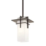 Pair Kichler 49640 Caterham 16" Indoor / Outdoor Pendants - Bronze New. Fixed Price $220.00.