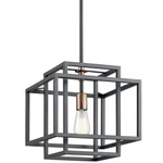 Kichler 43982 Black Taubert 1-LIGHT 12"W Single Pendant. Fixed Price $199.99.