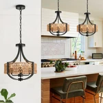 Vdwo Rattan Modern Farmhouse Small 4 Light 16.5 Inches, V-weave Round. Fixed Price $134.99.
