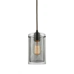 Elk Home Brant Mini Pendant 1-LIGHT Oil Rubbed Bronze Clear Glass Metal Mesh 10". Fixed Price $148.75.