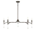 Savoy House 1-1099-5 Laramie Light 43"W Crystal Chandelier Chelsea Walnut. Fixed Price $111.24.