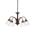 Kichler Wynberg 24.5 In. 5-LIGHT Olde Bronze Transitional Shaded Bell Chandelier. Fixed Price $69.30.