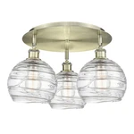 Innovations Lighting 516-3C-11-20 Athens Deco Swirl Flush Antique Brass. Fixed Price $521.40.