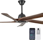 Lvyeayou 52 Inch Solid Wood Ceiling Fan No Lights, Remote And App Control. Fixed Price $169.99.