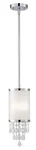 Canarm IPL435A01 Reese Light Ceiling Pendant Chrome Acrylic Crystal Frost Shade. Fixed Price $25.99.