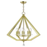 Livex Lighting 50668-02 Diamond Polished Brass Chandelier. Fixed Price $1099.90.