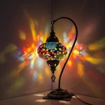 Turkish Moroccan Lamp Colourful Glass Mosaic Handmade Table Desk Light Free Bulb. Fixed Price $49.90.