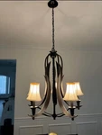 Quoizel Bronze 5-LIGHT Chandelier. Fixed Price $150.00.