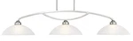 Livex Lighting 4224 Somerset 3 50"W Linear Chandelier - Nickel. Fixed Price $535.96.