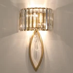 Claxy Mid Century Wall Sconces, 2-LIGHT Elegant Crystal Gold For B.... Fixed Price $92.75.