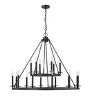 Matte Black 18 Light Chandelier From The Florence Collection. Fixed Price $799.90.