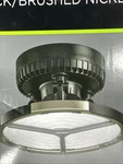 Commercial Electric Spin Flush Mount Ceiling Light 10" Led Output 4000 Lum Black. Fixed Price $19.99.