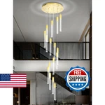 Flashing God 137'' Large Crystal Chandeliers For High Ceiling 16-LIGHTS Stairway. Fixed Price $692.12.