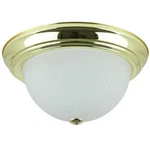 Sunlite 13" Dome Ceiling Fixture Polished Brass Finish Frosted Glass. Fixed Price $42.44.