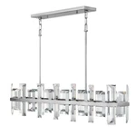 Fredrick Ramond 8 Light Odette Linear Chandelier, Polished Nickel - FR39216PNI. Fixed Price $2379.15.