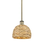 Innovations Lighting 516-1S-9-8 Woven Rattan Pendant Antique. Fixed Price $242.00.