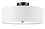 Globe Elec Kyle 15.9 In. 2LIGHT Dark Bronze Mnt With White Linen Shade S10. Fixed Price $35.00.