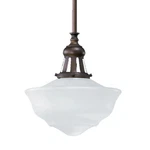 Quorum International 801-12-1 Light Schoolhouse Pendant Bronze. Fixed Price $175.00.