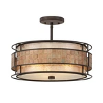 Mica 3 Light Large Semi-flush Mount 12 Inches High Quoizel. Fixed Price $397.99.